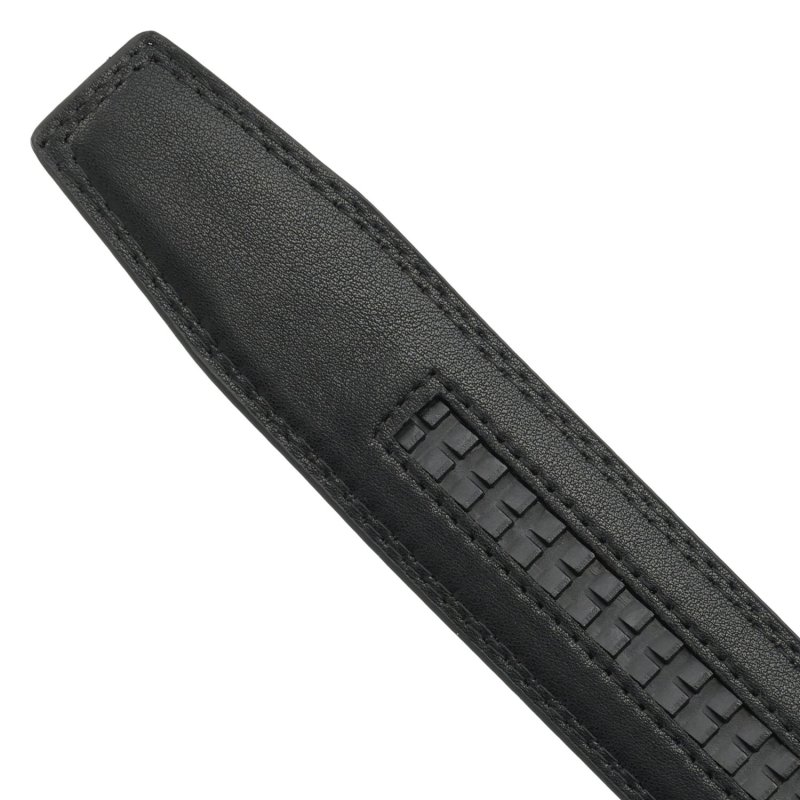 Ceinture Homme MOMO Design en Cuir Véritable avec Boucle Automatique à Cliquet, Sans Trous, 125 cm, Haute 3,5 cm, Co… — vue 8