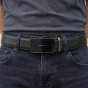 Cinturón de Hombre MOMO Design en Piel Auténtica con Hebilla Automática de Trinquete, Sin Agujeros, 125 cm, … — vista trasera