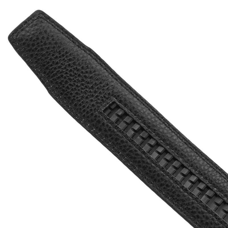 Ceinture Homme MOMO Design en Cuir Véritable avec Boucle Automatique à Cliquet, Sans Trous, 125 cm, Haute 3,5 cm, Co… — vue 8