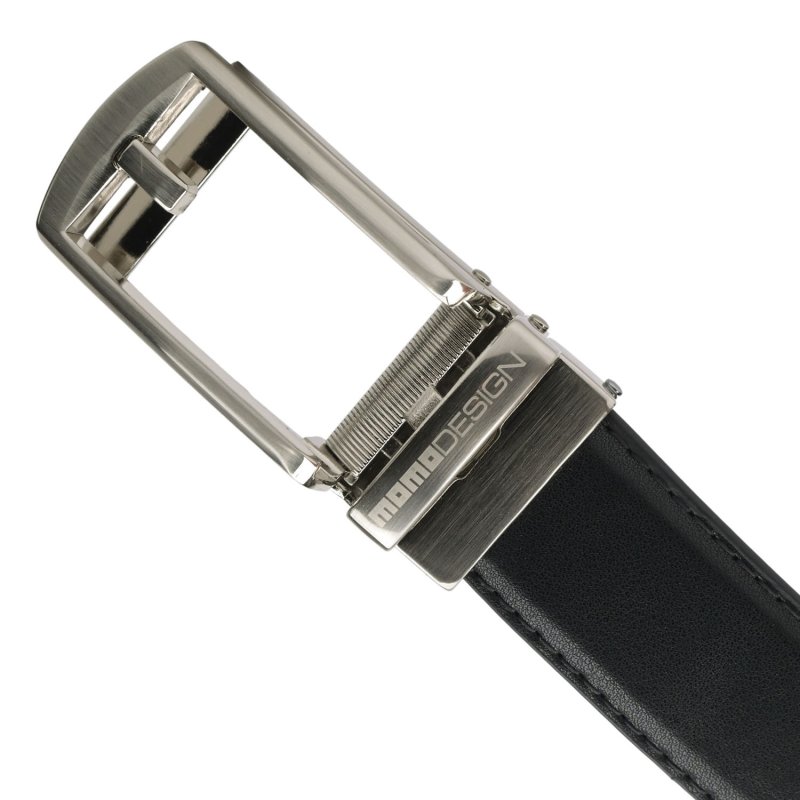 MOMO Design Men's Genuine Leather Belt, Automatic Ratchet Buckle, Holeless, 125 cm Height 3.5 cm, Gift Box — view 7