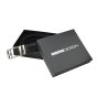 Ceinture Homme MOMO Design en Cuir Véritable avec Boucle Automatique à Cliquet, Sans Trous, 125 cm, Haute 3,5 … — détail logo