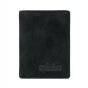 No Limits Herren-Kreditkartenetui aus Echtleder, Nabuk-Effekt, Schlanke Vertikale Geldbörse, Slim, mit Box