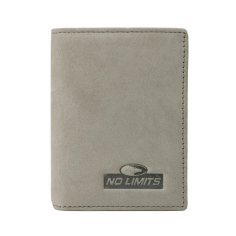 No Limits Tarjetero de Crédito de Hombre en Piel Auténtica, Efecto Nabuck, Cartera Vertical Fina, Slim, con Caja 2
