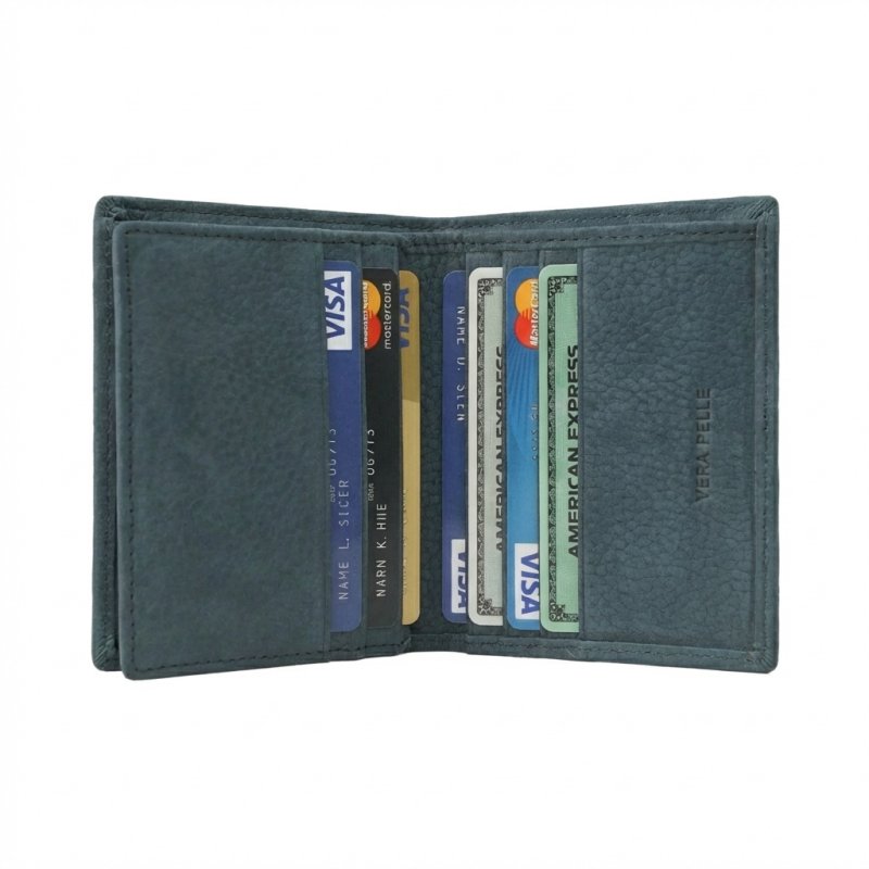 No Limits Porte-Cartes de Crédit Homme en Cuir Véritable, Effet Nabuck, Portefeuille Vertical Fin, Slim, avec Boîte — vue 20