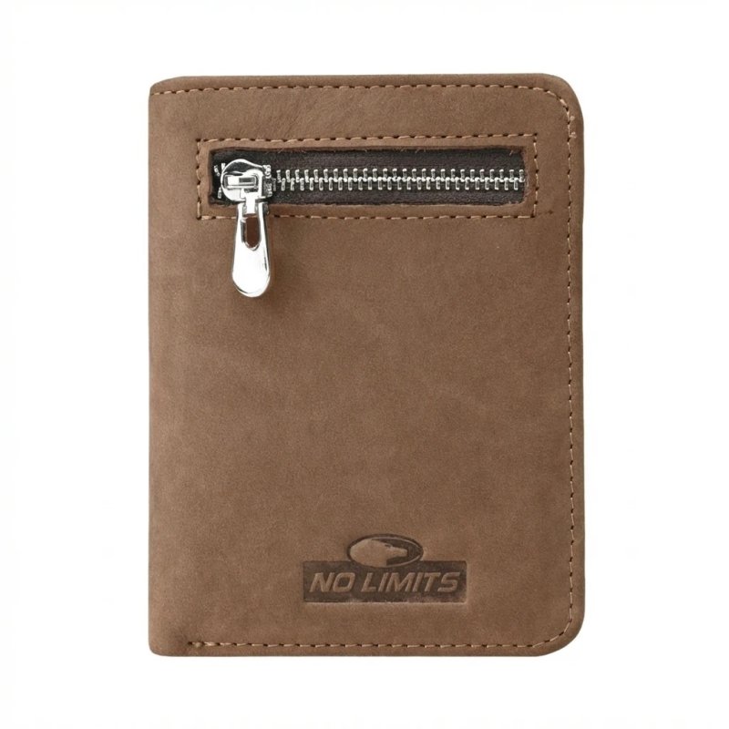 No Limits Men's Credit Card Holder in Genuine Leather, Nabuk Effect, Vertical Wallet, With Coin Purse, With Box — view 13