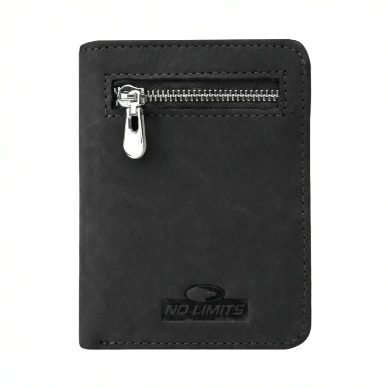 No Limits Porte-cartes de Crédit Homme en Cuir Véritable, Effet Nabuck, Portefeuille Vertical, avec Poche à Monnaie… — vue 19