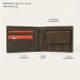 No Limits Cartera Hombre en Piel Auténtica Efecto Elephant, con Portamonedas y Caja — vista trasera