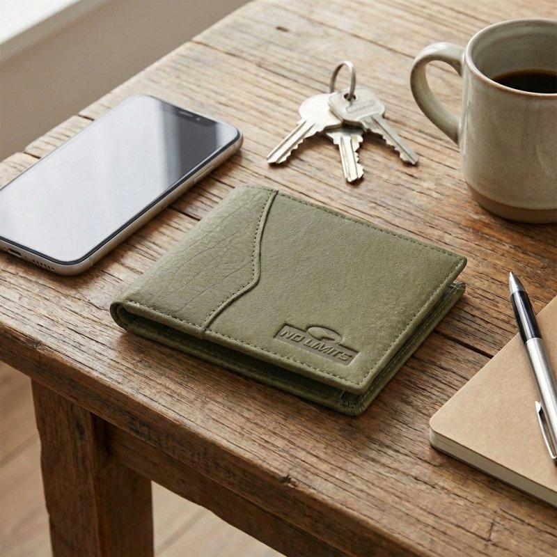 No Limits Portefeuille Homme en Cuir Véritable Effet Elephant, avec Poche à Monnaie, avec Boîte — vue 22