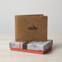 No Limits Men's Wallet in Genuine Leather, Elephant Effect, Credit Card Holder, No Coin Purse, With Box — logo detail