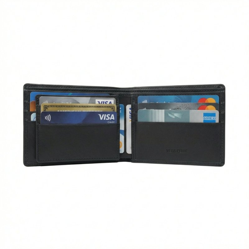 No Limits Men's Wallet in Genuine Leather, Elephant Effect, Credit Card Holder, No Coin Purse, With Box — view 20