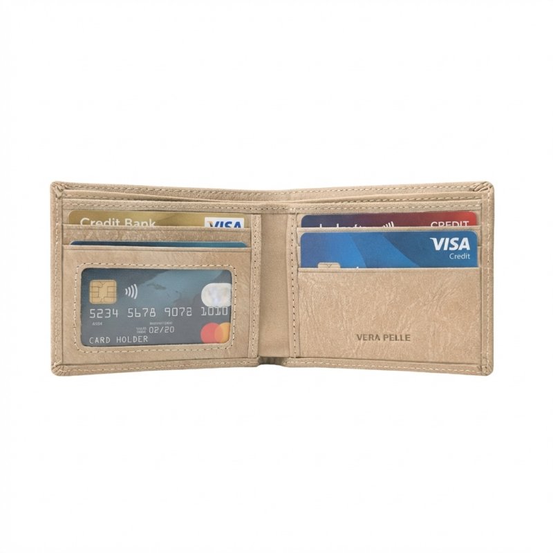 No Limits Portefeuille Homme en Cuir Véritable, Effet Elephant, Porte-cartes de Crédit, sans Poche à Monnaie, SLIM,… — vue 14