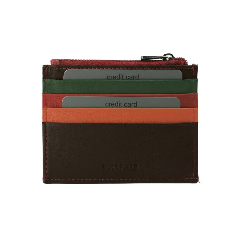 BIAGIOTTI, Porte-Cartes de Crédit en Cuir Véritable, Unisexe Homme et Femme, avec Poche et Boîte — vue 10