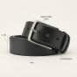 No Limits Cintura Uomo in TPU Vegano, Cintura Eco-Friendly Accorciabile, Fibbia Nickel Free, Alta 4 cm, Con… — vista frontale