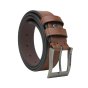No Limits Cinturón de Hombre en TPU Vegano, Cinturón Ecológico Acortable, Hebilla Sin Níquel, Alto 3,5 cm, con Caja