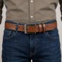 No Limits Cintura Uomo in TPU Vegano, Cintura Eco-Friendly Accorciabile, Fibbia Nickel Free, Alta 3,5 cm,… — vista posteriore