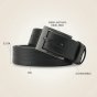 No Limits Men's Belt in Vegan TPU, Eco-Friendly Belt That Can Be Shortened, Nickel Free Buckle, 3.5 cm High, With … — view 12