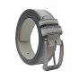 No Limits Men's Genuine Suede Leather Belt with Studded Logo, 3.5cm High, Nickel-Free Buckle, With Box
