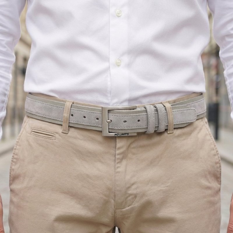 No Limits Herrengürtel aus Wildleder und Nylon, Sportlich, Höhe 3,5 cm, nickelfreie Schnalle, kürzbar, mit Box — Ansicht 8