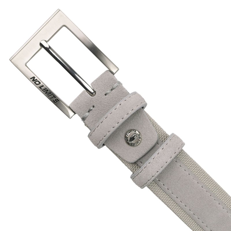 No Limits Ceinture Homme Cuir Daim et Nylon, Sportive, Hauteur 3,5 cm, Boucle Sans Nickel, Raccourcissable, Boîte — vue 9