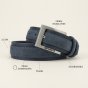 No Limits Herrengürtel aus Wildleder und Nylon, Sportlich, Höhe 3,5 cm, nickelfreie Schnalle, kürzbar, mit Box — Ansicht 17