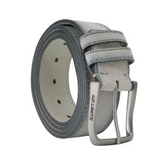 No Limits Ceinture Homme en Cuir Daim Véritable à Double Couture, Hauteur 4 cm, Boucle Sans Nickel, Raccourcissable, Avec Bo… 2