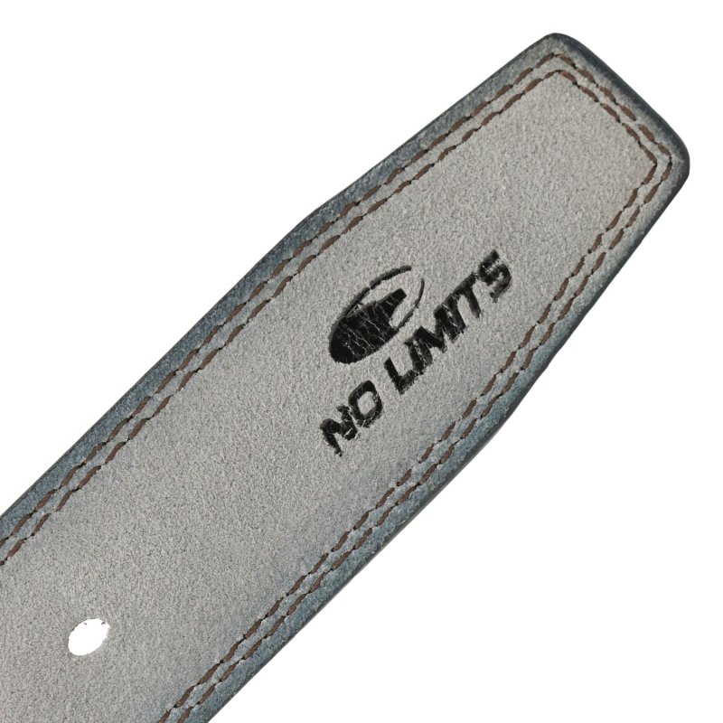No Limits Cinturón de Hombre en Piel de Ante Auténtica con Doble Costura, Alto 4 cm, Hebilla Sin Níquel, Acortabl… — vista 23