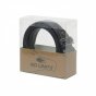 No Limits Ceinture Homme Cuir Double Couture Contrastante, 3,5 cm, Boucle Sans Nickel, Raccourcissable, Boîte — détail