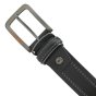 No Limits Ceinture Homme Cuir Double Couture Contrastante, 3,5 cm, Boucle Sans Nickel, Raccourcissable, Boîte — intérieur