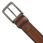 No Limits Men's Genuine Leather Belt with Contrast Double Stitching, 3.5cm High, Nickel-Free Buckle, With Box — view 14