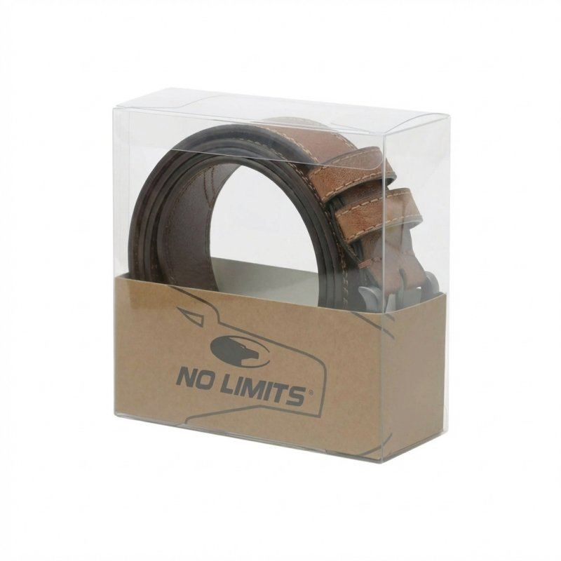 No Limtis Ceinture Homme en Cuir Véritable à Double Couture, Hauteur 4 cm, Boucle Sans Nickel, Raccourcissable, Ave… — vue 12