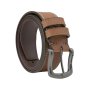 No Limtis Ceinture Homme en Cuir Véritable à Double Couture, Hauteur 4 cm, Boucle Sans Nickel, Raccourcissable, Avec… — vue 7