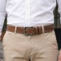 No Limits Men's Genuine Leather Belt with Double Stitching, 4cm High, Nickel-Free Buckle, Shortenable, With Box — view 9