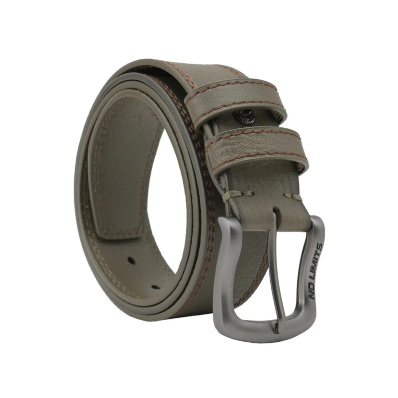 No Limtis Ceinture Homme en Cuir Véritable à Double Couture, Hauteur 4 cm, Boucle Sans Nickel, Raccourcissable, Ave… — vue 13