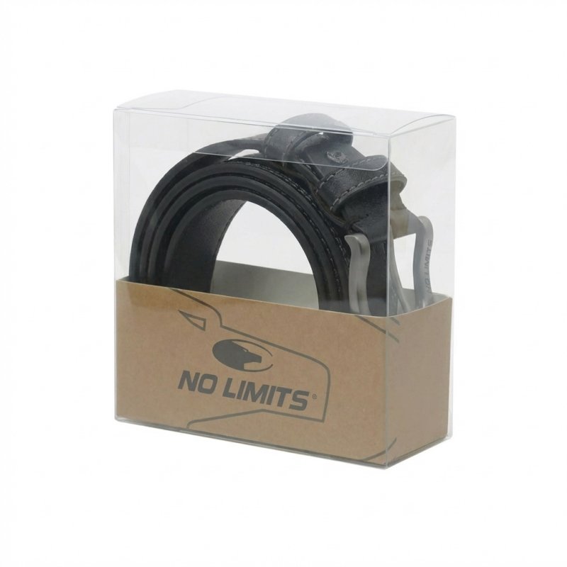 No Limtis Ceinture Homme en Cuir Véritable à Double Couture, Hauteur 4 cm, Boucle Sans Nickel, Raccourcissable, Ave… — vue 24