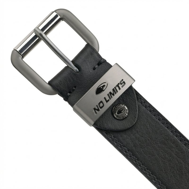 No Limtis Cintura Uomo in Vera Pelle con Doppia Cucitura, Alta 4 cm, Fibbia Nickel Free, Accorciabile, Con Scatola — interno