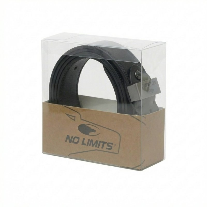 No Limtis Cintura Uomo in Vera Pelle con Doppia Cucitura, Alta 4 cm, Fibbia Nickel Free, Accorciabile, Con Scato… — dettaglio
