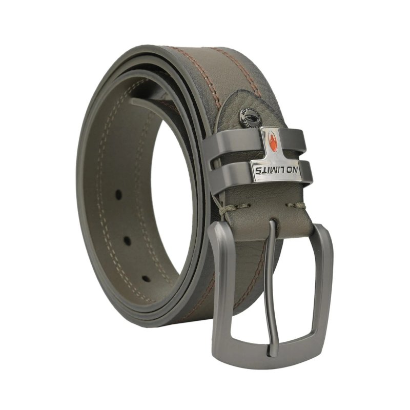 No Limits Herrengürtel aus echtem Leder mit Doppelnaht, Höhe 4 cm, nickelfreie Schnalle, kürzbar, mit Box — Ansicht 11