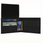 No Limits Men's Wallet in Genuine Leather, Carbon-Effect Inserts, RFID PROTECTION, Elegant With Box — inside