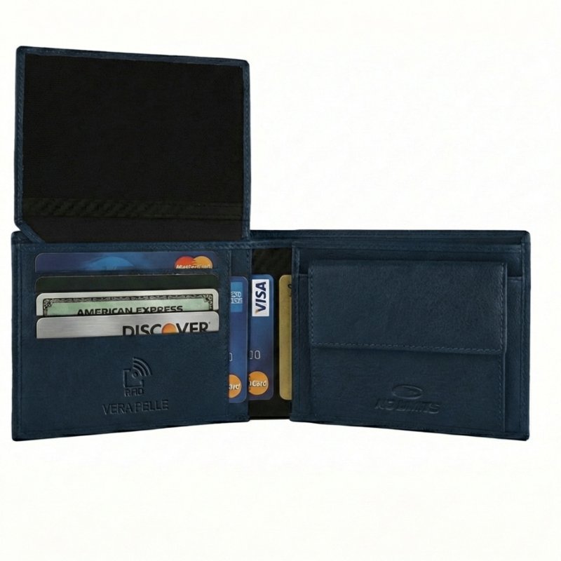 No Limits Portefeuille Homme en Cuir Véritable, Inserts Effet Carbone, PROTECTION RFID, Élégant avec Boîte — vue 9