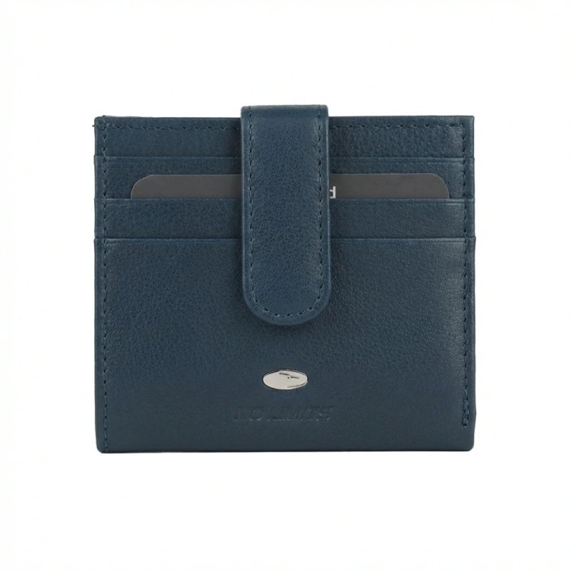 No Limits Porta Carte di Credito Uomo in Vera Pelle, Portafoglio Slim, Con Protezione RFID, Con Scatola
