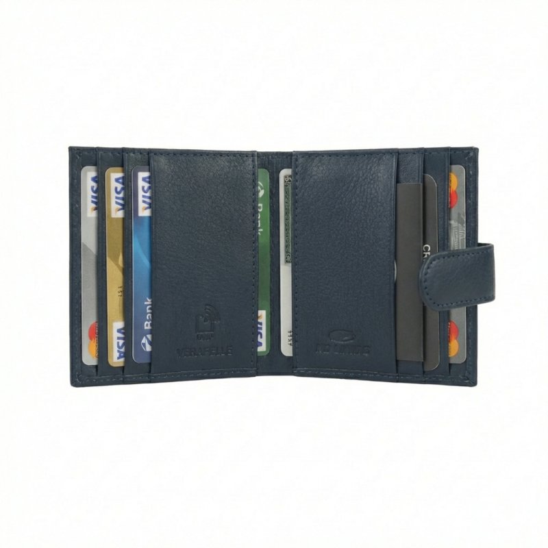 No Limits Porta Carte di Credito Uomo in Vera Pelle, Portafoglio Slim, Con Protezione RFID, Con Scatola — vista frontale