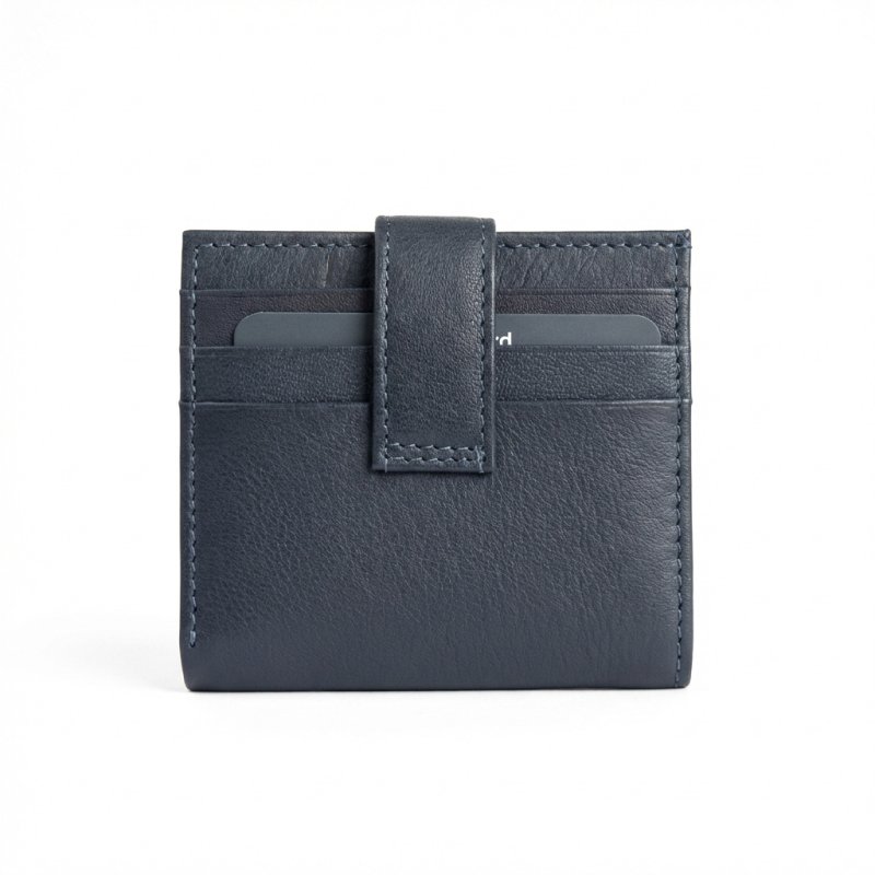 No Limits Tarjetero de Crédito Hombre en Piel Auténtica, Cartera Slim, con Protección RFID, con Caja — vista trasera