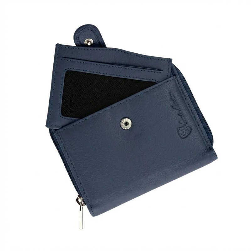 CONTE MASSIMO Small Women's Wallet, in Genuine Leather with Card Holder and Coin Purse — view 66