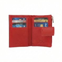 No Limits Damen-Geldbörse aus echtem Leder, Schlank, RFID-Schutz, für Kreditkarten und Münzen, Taschenformat, mit Box 2