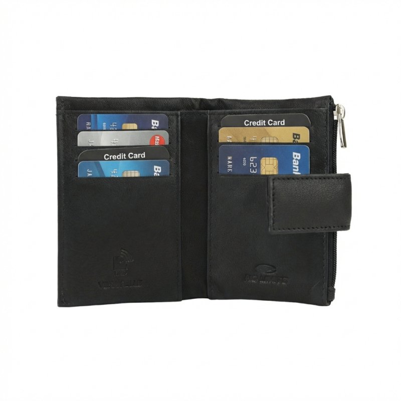 No Limits Cartera de Mujer en Piel Auténtica, Fina, Protección RFID, Porta Tarjetas de Crédito y Monedas, De Bols… — vista 30