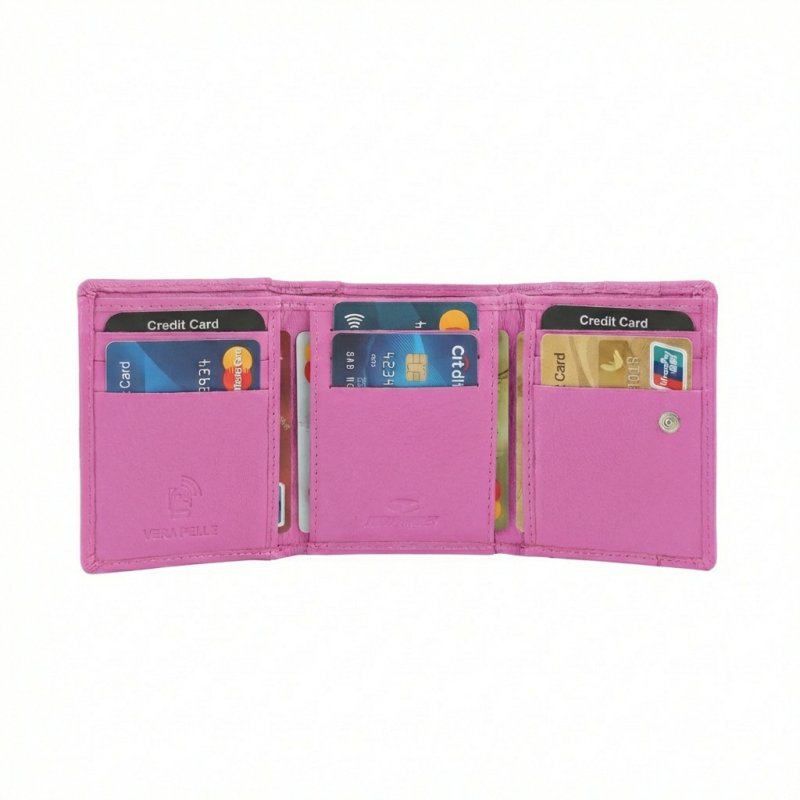 No Limits Cartera de Mujer en Piel Auténtica, Compacta, Protección RFID, Porta Tarjetas de Crédito y Monedas, con… — vista 16