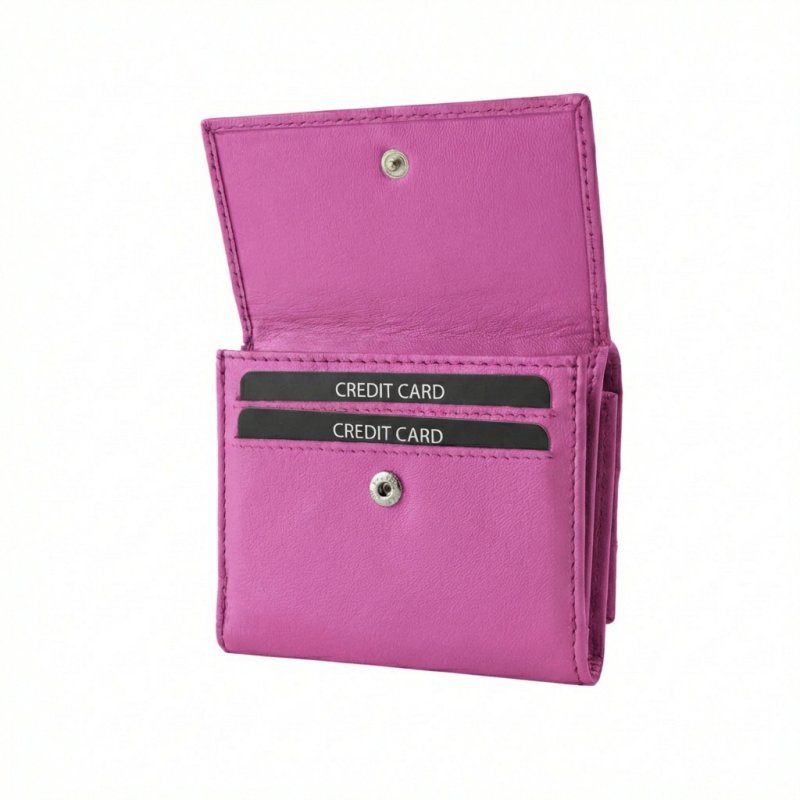 No Limits Women's Wallet in Genuine Leather, Compact, RFID PROTECTION, Credit Card and Coin Holder, With Box — view 19