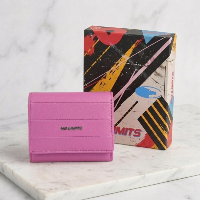 No Limits Women's Wallet in Genuine Leather, Compact, RFID PROTECTION, Credit Card and Coin Holder, With Box — view 21