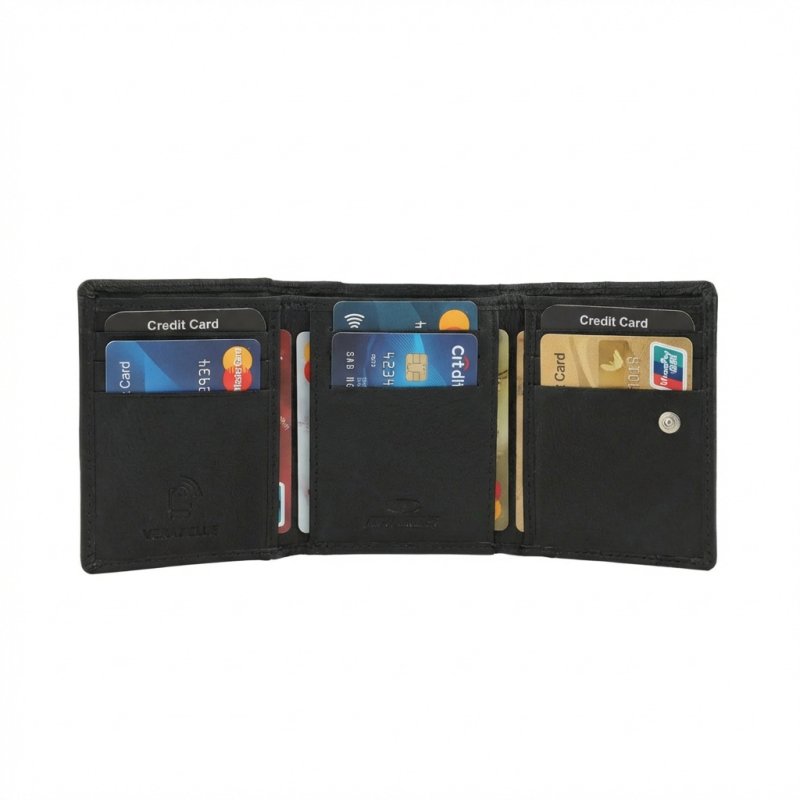 No Limits Cartera de Mujer en Piel Auténtica, Compacta, Protección RFID, Porta Tarjetas de Crédito y Monedas, con… — vista 23