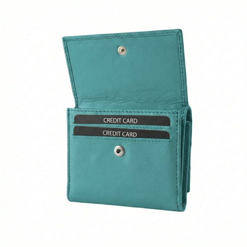 No Limits Cartera de Mujer en Piel Auténtica, Compacta, Protección RFID, Porta Tarjetas de Crédito y Monedas, con… — vista 40